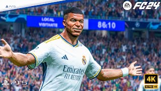 FC 24-Real Madrid Vs AC Milan ft Mbappe, Belingham | UEFA Champions League Group stage | PS5™ [4K60]