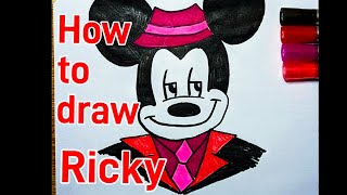 How to draw Ricky