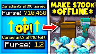 How I Made $700,000 without being ONLINE | Hypixel Skyblock