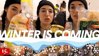 storm prepping (a trader joe's trip) | vlogmas day 15