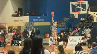 JSU FOOTBALL WENT TO GIRLS BASKETBALL GAME! SHE ALMOST DUNKED ON HER!