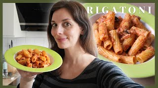 Unglaublich leckere & einfache Pasta: Rigatoni mit Aubergine & Ricotta