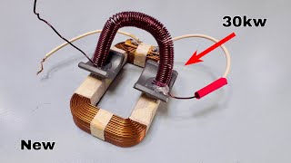 How to turn copper wire into 230v free energy new generator using microwave copper coil