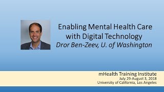 mHealth Training Institute: Enabling mental health care with digital technology