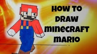 How To Draw Minecraft Mario Skin