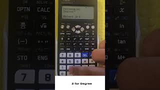 Solving Quadratic Equation by Calculator fx-991 EX #quadraticequation #mathematicseducation #Casio