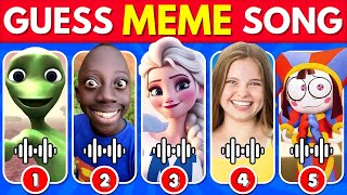 GUESS MEME & WHO'S SINGING 🎤🎵 🔥| Lay Lay, King Ferran, Salish Matter, MrBeast, Elsa, Kika Kim, Tenge