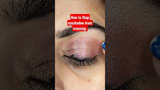 How to stop eyeshadow creasing| oily eyelid problem #shorts #artist #viral #india #video #skincare