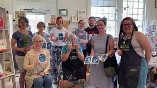 Art Classes at My Muses Card Shop, Carrboro | Chapel Hill, NC. Cyanotype workshop with Sarah Austin