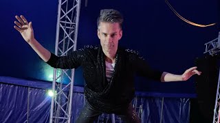 😱 MAGICIAN levitates - Zero Gravety inside a circus tent! Illusionist FLYING ILLUSION magic trick‼️