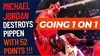 Michael Jordan DESTROYS Scottie Pippen WITH 52 POINTS !!! 1 ON 1 PLAYS | 1995