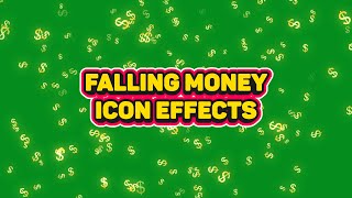 Falling Coin icon Effects | Green Screen 4K