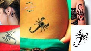 Scorpio tattoo for girls // scorpio tattoo on hand // scorpio tattoo in pen