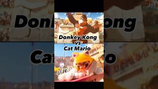 Donkey Kong vs Cat Mario#shorts#mario#donkeykong#1v1#battle