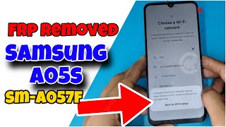 Samsung Galaxy A05s (SM-A057F) FRP Problem Done via TP