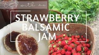 Strawberry Balsamic Jam | CAN WITH ME | HOMESTEADING