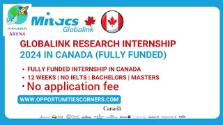 Globalink Internship in Canada - Bachelors & Masters | No IELTS & application fee |apply now 2023-24