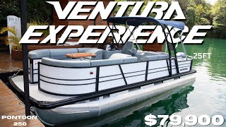 2024 VENTURA PONTOON P250 WALKTHROUGH | THE ONLY PONTOON IN THE WORLD WITH A BBQ GRILL $79,900