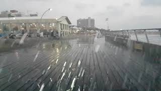 Tel Aviv port storm.