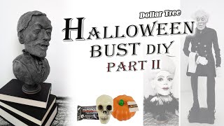 Halloween Faux Aged Iron Bust DIY / Dollar Tree DIY