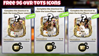 Free OVR 96 TOTS ICONS in FC Mobile 🔥