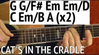 Cat's In the Cradle - Harry Chapin - Guitar Lesson WITH TABS AND CHORDS