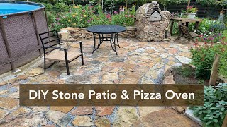 #diy Stone Patio & Pizza Oven