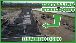 Steel Trusses Install - HAMBRO D500