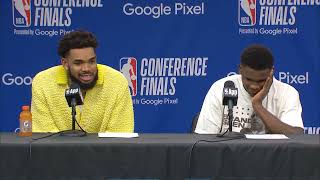 Karl Anthony Towns & Anthony Edwards PostGame Interview | Minnesota Timberwolves vs Dallas Mavericks