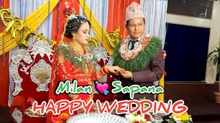 Happy Wedding Nepali Traditional ||  Milan Gurung 💘 Sapana Gurung || Bharatpur, Chitwan