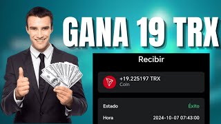 BONO 50$ / GANA 19 TRX AL DIA - PAGOS EN USDT Y TRX ( GANA DINERO FÁCIL Y RÁPIDO 2024 POR INTERNET