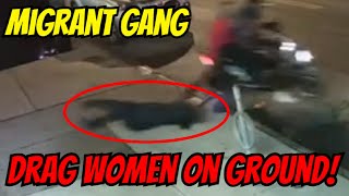 Woman Dragged Along NYC Street By Migrant Moped Gang!