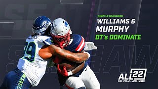 LEONARD WILLIAMS & BYRON MURPHY TOOK TURNS WRECKING THE PATRIOTS OLINE - WK 2 FILM STUDY #seahawks