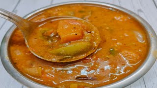 ఉడిపి హోటల్ సాంబార్ l How to Make Flavorful Sambar Step by Step Recipe l udipi hotel sambar telugu