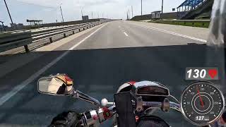 Suzuki Boulevard M109R max speed 200 km/h, Crimean roads, GoPro 11 mini camera