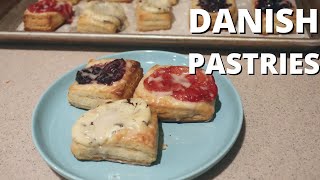 Delicious Danish Pastries in 3 flavors