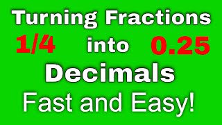 How to Convert Fractions Into Decimals Fast and Easy