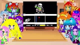 The 4 Rainbooms, Cozy Glow, Lemon, & The 4 Dazzlings react to Last Breath Sans phase 4! (Depressing)