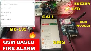 Fire Detection and Alarm System Using Arduino & GSM SIM900a