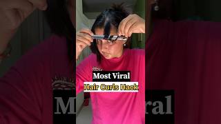 Most viral Hair curl hack #hairstyles #haircurls #haircurlstyle #hairhack #haircurler #shortsvideo