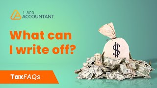 What can I write off? - TaxFAQs