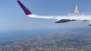 Rome Airport Taxi and Takeoff in June 2023 | Rome to Riyadh WizzAir | W6 8393 | NTRAVELZ | #NTZ2024