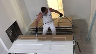 Best Way to prime Doors.Airless Spraying