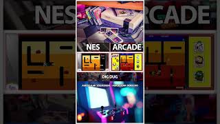 NES vs ARCADE | Dig-Dug