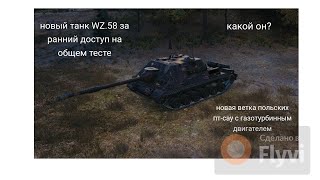 Новая польская пт-сау WZ-58 на общем тесте