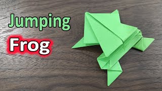 How to make a paper jumping frog-cool origami