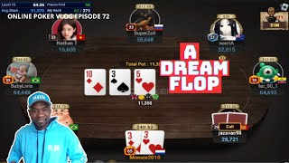 Flopping a set. Poker Vlog ep. 72