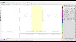 Корректировка коробки при несовпадении отверстий для сборки шипов и пазов. Corel Draw от Деревяшкина