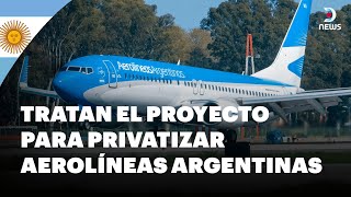 Tratan el proyecto para privatizar Aerolíneas Argentinas - DNews