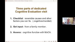 AHD Dementia Evaluation and Management of Cognitive Impairement B Gaster